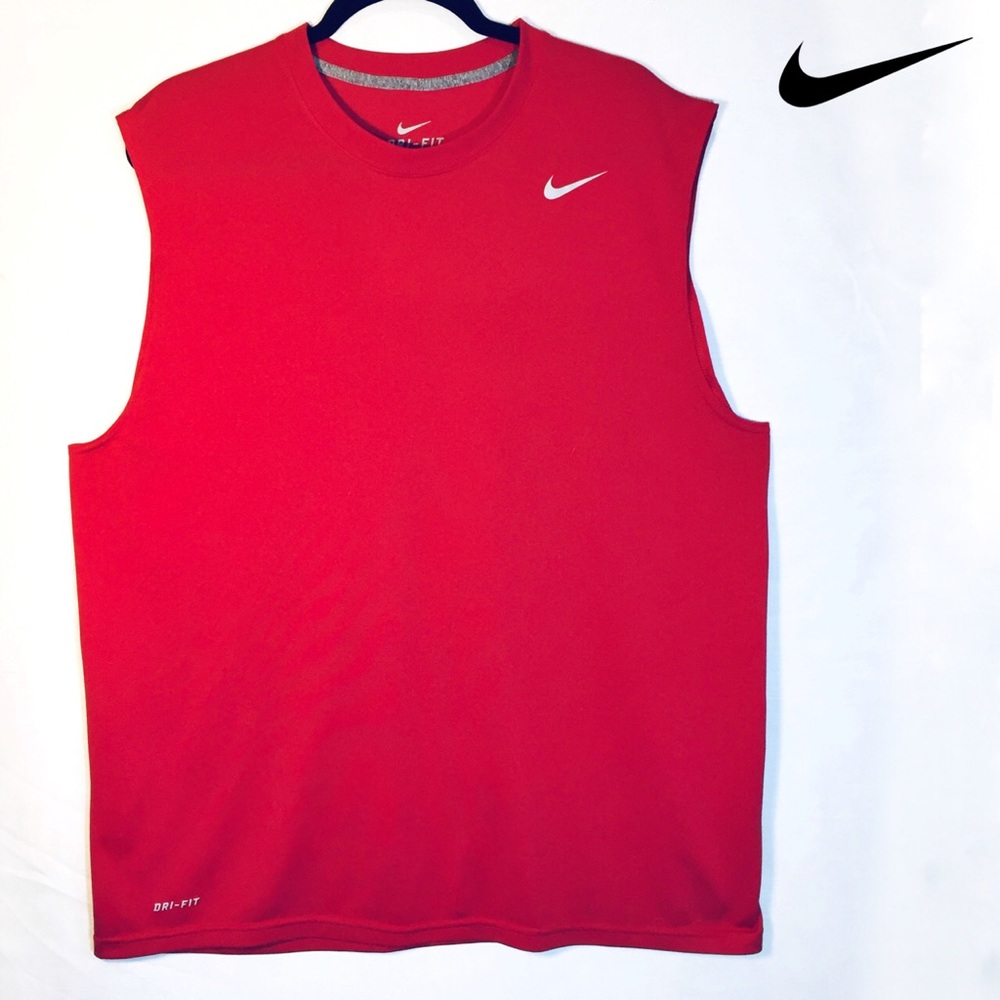 Nike Red Dri-Fit Sleeveless Men’s Shirt Size XL